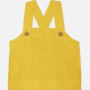 NWT Everlane Yellow Crossback Pinafore Tank Top